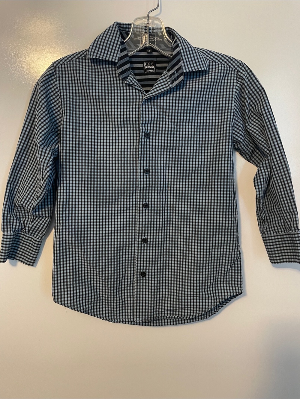 Boys Ike Behar Dress Button-Down Shirt - Size Small 100% Cotton